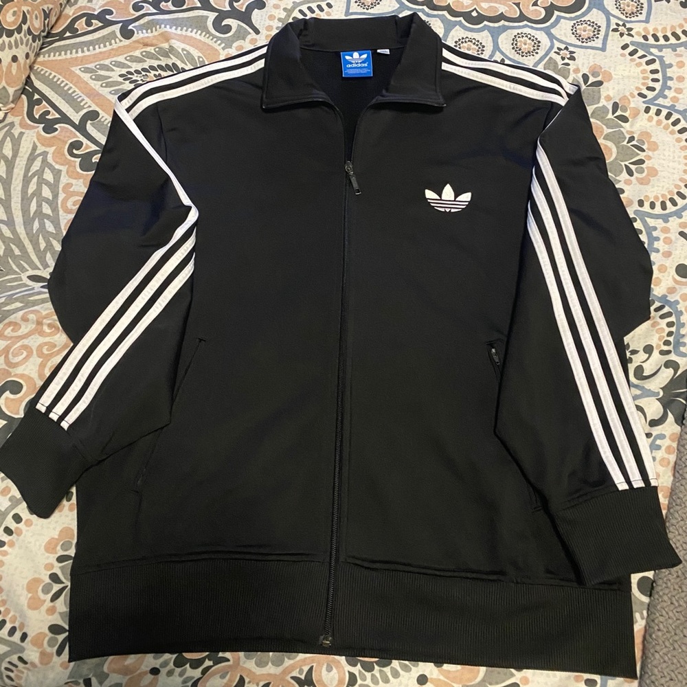 Men’s adidas Xl black and white track jacket